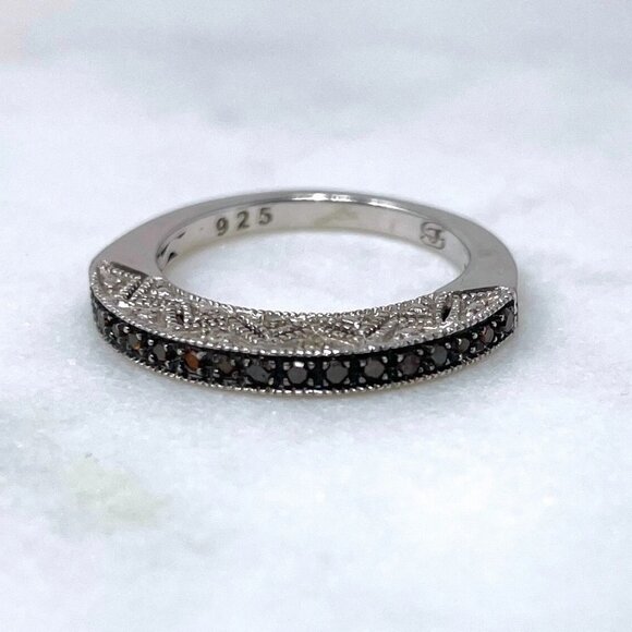 Michael Drechsler MDJ Mocha Diamond 0.16 CTW Sterling Silver 925 Ring, Size 5 - Picture 1 of 12